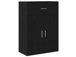 Maison Exclusive - Aparador Roble Negro 60 X 30 X 84 Cm Madera De Ingeniería