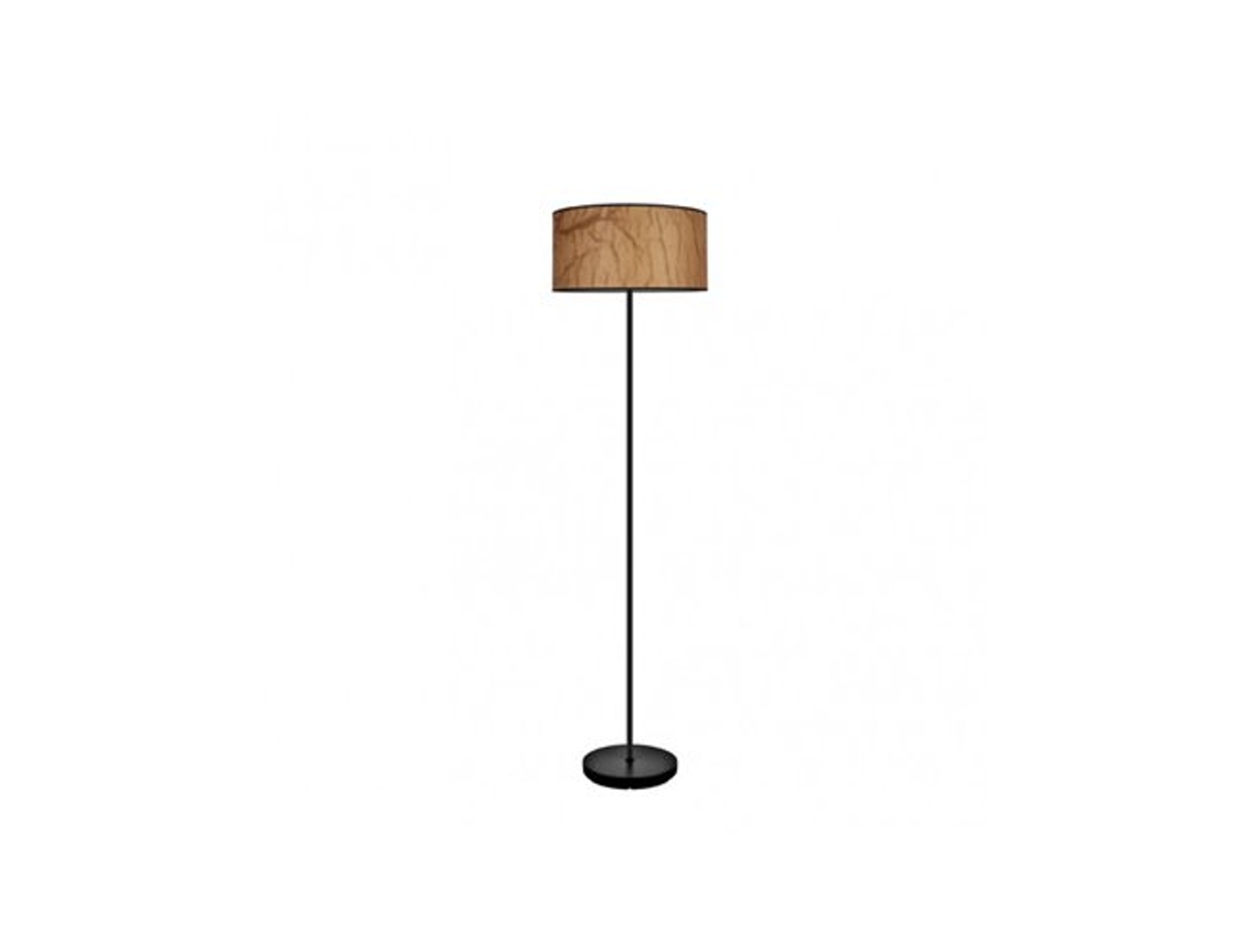 Papiro Salón Pie 1xe27 Pergamino/negro 162x40x40 Cm Fabrilamp