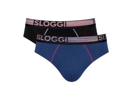 Pack 2 Boxers para Hombre SLOGGI (S - Multicolor)