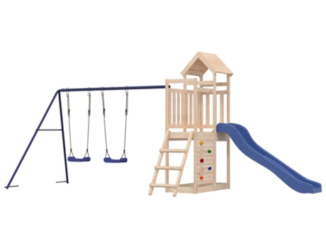 Parque Infantil De Exterior VIDAXL Marrón Madera