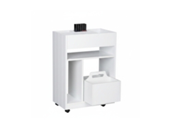 Relaxdays Carrinho Móvel Para Livros, Especiarias E Cosméticos, Hbt 55x38,5x23 Cm, Versátil Para Cozinha E Escritório