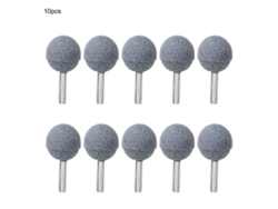10pcs Ponta De Esmerilhamento Cerâmica Montada Para Polimento Pedra Cinza 6*25mm
