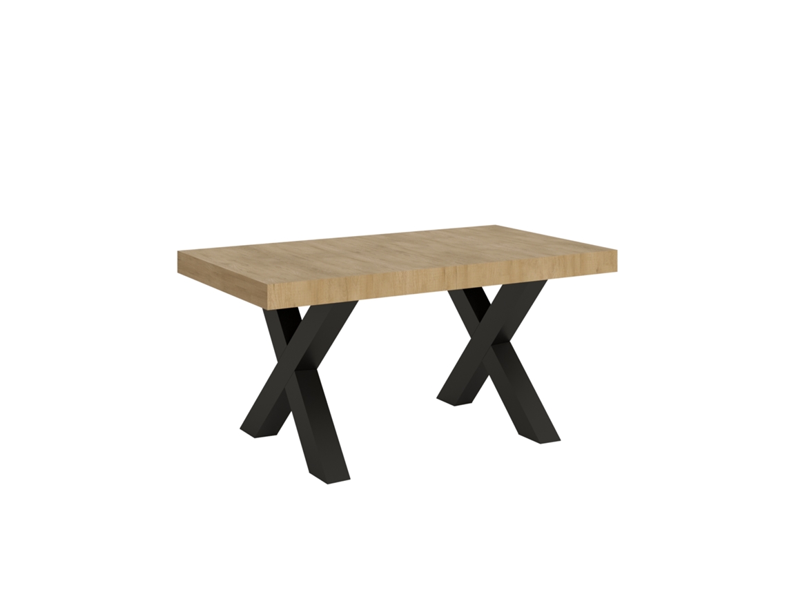 Mesa de Comedor ITAMOBY Traffic (90x160/420 - Paneles de Melamina - Roble Natural)