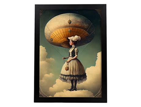 NACNIC Poster Infinidad En Estilo Surrealismo Cinematográfico Ilustraciones Y Grabados De Historieta Abstracta Y Artística A3 Marcos Negros
