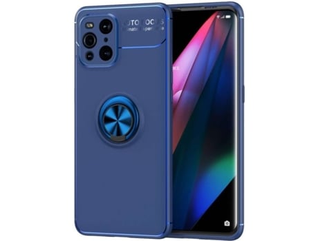 Funda Oppo Find X3/X3 Pro HFS-HOUSE Finger Azul