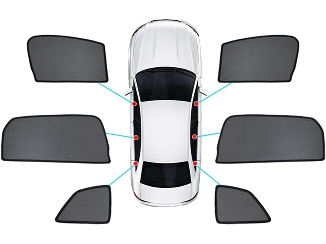 Parasol De Verano Para Ventanas Laterales Delanteras Y Traseras Del Mazda Cx-8 (modelos 2019, 2020 2024) Con