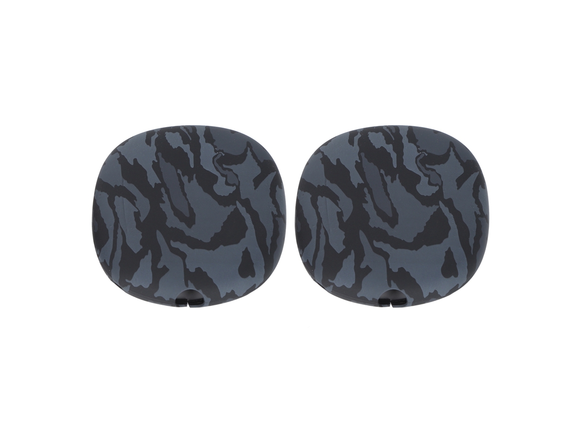 Capa De Silicone Protetora Para Fones De Ouvido Bluetooth Ios Anti-impacto E Resistente A Poeira Cor Camuflagem Marrom Em Preto