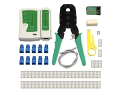 Kit De Herramientas Ethernet Lan De Alta Calidad: Crimpadora, Pelacables Y Probador Rj45.