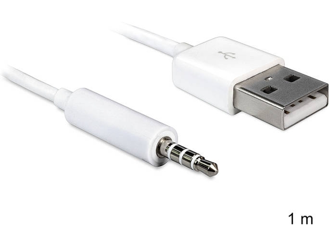 Cable Adaptador DELOCK USB-A para 3.5mm Blanco 1m