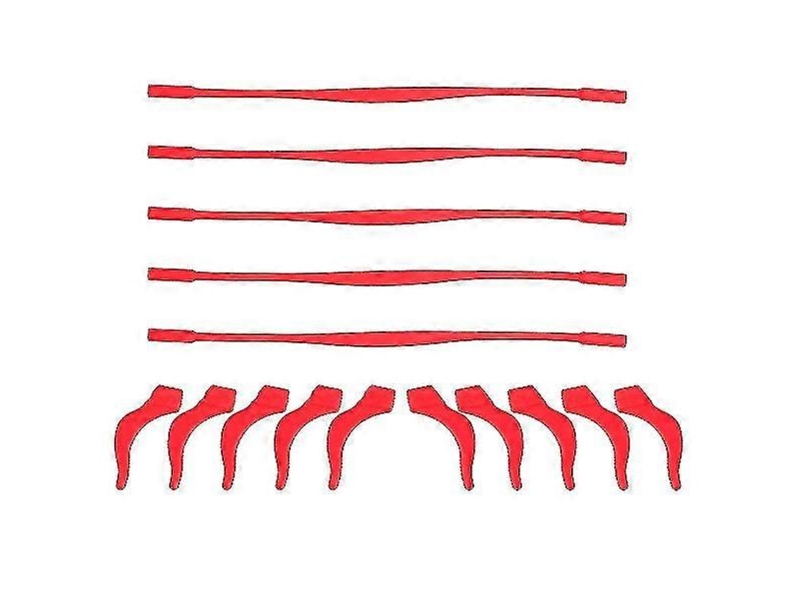 5 juegos de soportes elásticos antideslizantes de silicona para gafas infantiles, puntas de patillas, ganchos o patillas GOKOCO