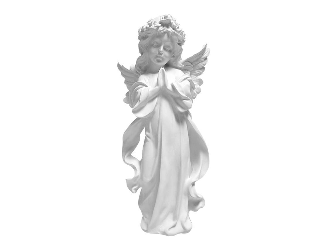 Baok - Figura de ángel orando, estatua de yeso, decoración artística, adorno para el hogar y la oficina.