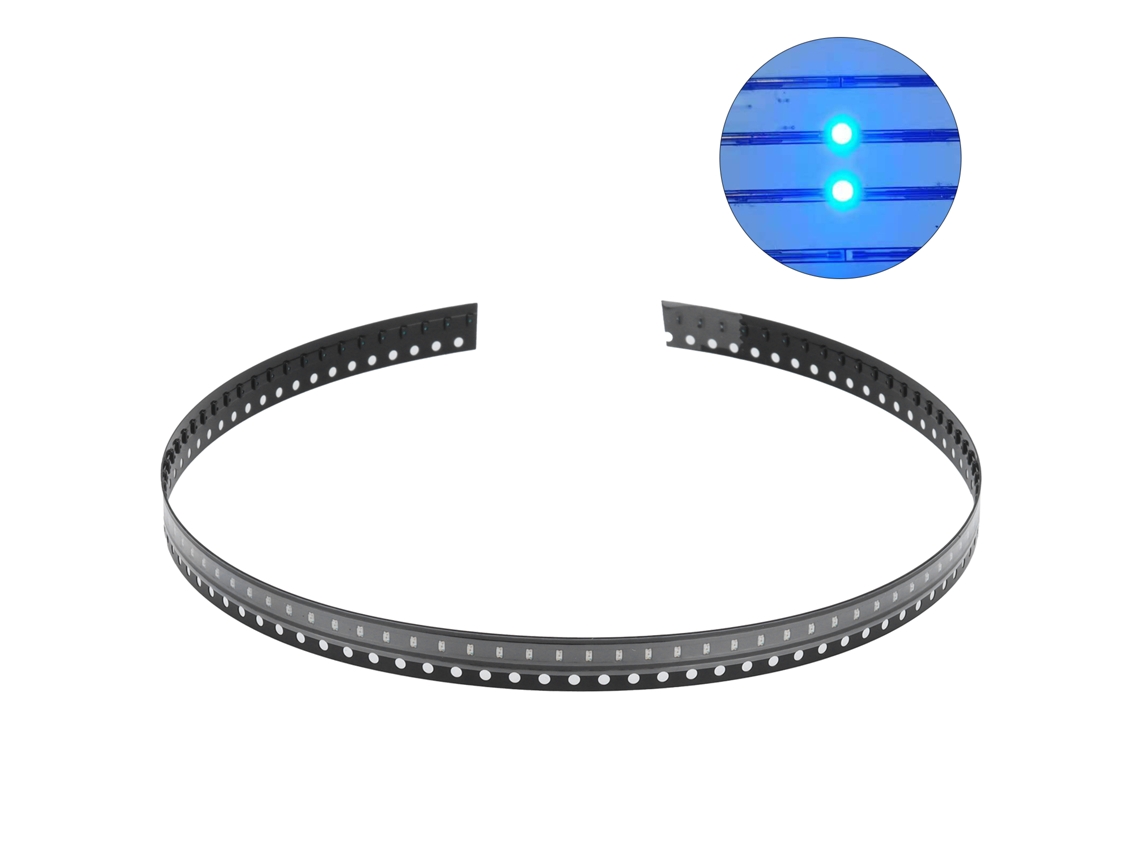 100 Diodos Led Smd Pequeños De Bajo Voltaje Y Alta Resistencia Para Pcb Diy (azul)
