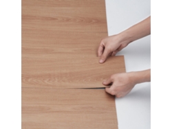 Juego de láminas de vinilo autoadhesivas de madera de 91 x 15 cm para suelos y revestimientos Tekmaquinas