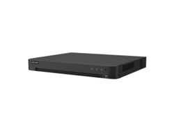 Grabador DVR Hikvision Pro 5 en 1, 16 canales HDTVI/HDCVI/AHD/CVBS, hasta 32 canales IP, Acusense