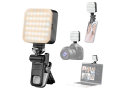 Mini luz LED para vídeo, clip de luz para conferencias para portátiles, ordenadores y smartphones (iPhone).