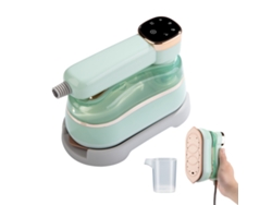 Plancha de vapor portátil con pantalla LCD para eliminar arrugas en diversas prendas Cuich (verde)