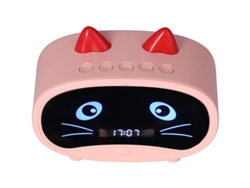 2026-reloj Despertador Inalámbrico Con Altavoz Bluetooth Multifuncional Linjou (rosa)