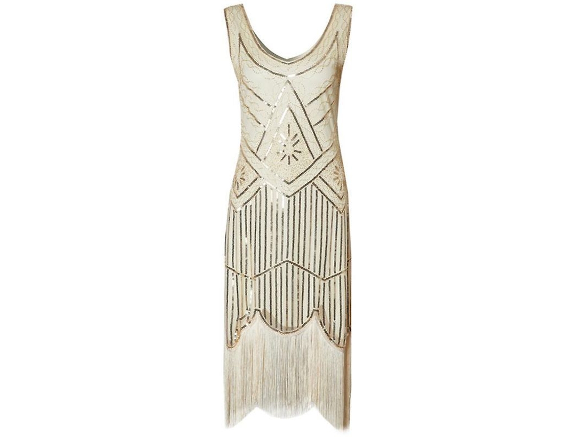 2026-vestido De Fiesta Anos 20 Para Mujer Con Flecos Secuencias Y Perlas Vintage Elegante