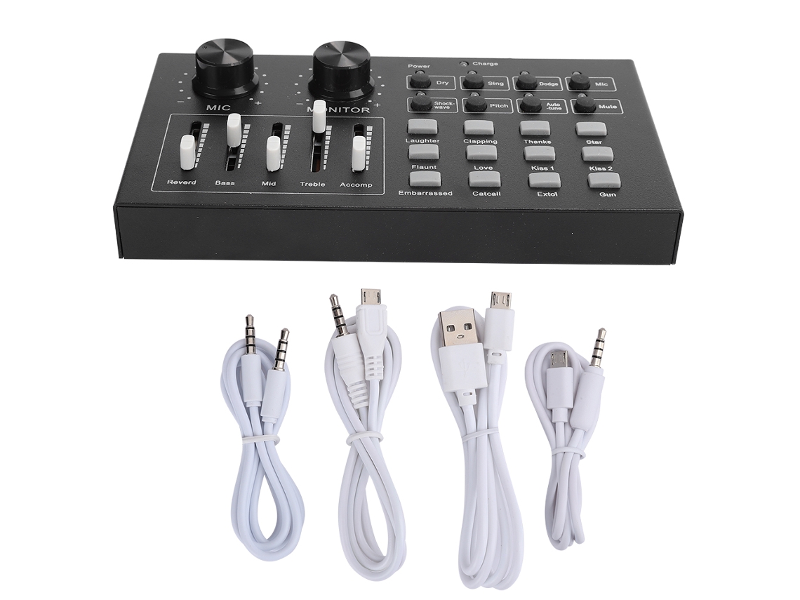 Tarjeta de sonido móvil I10 (equipo accesorio de audio en vivo)