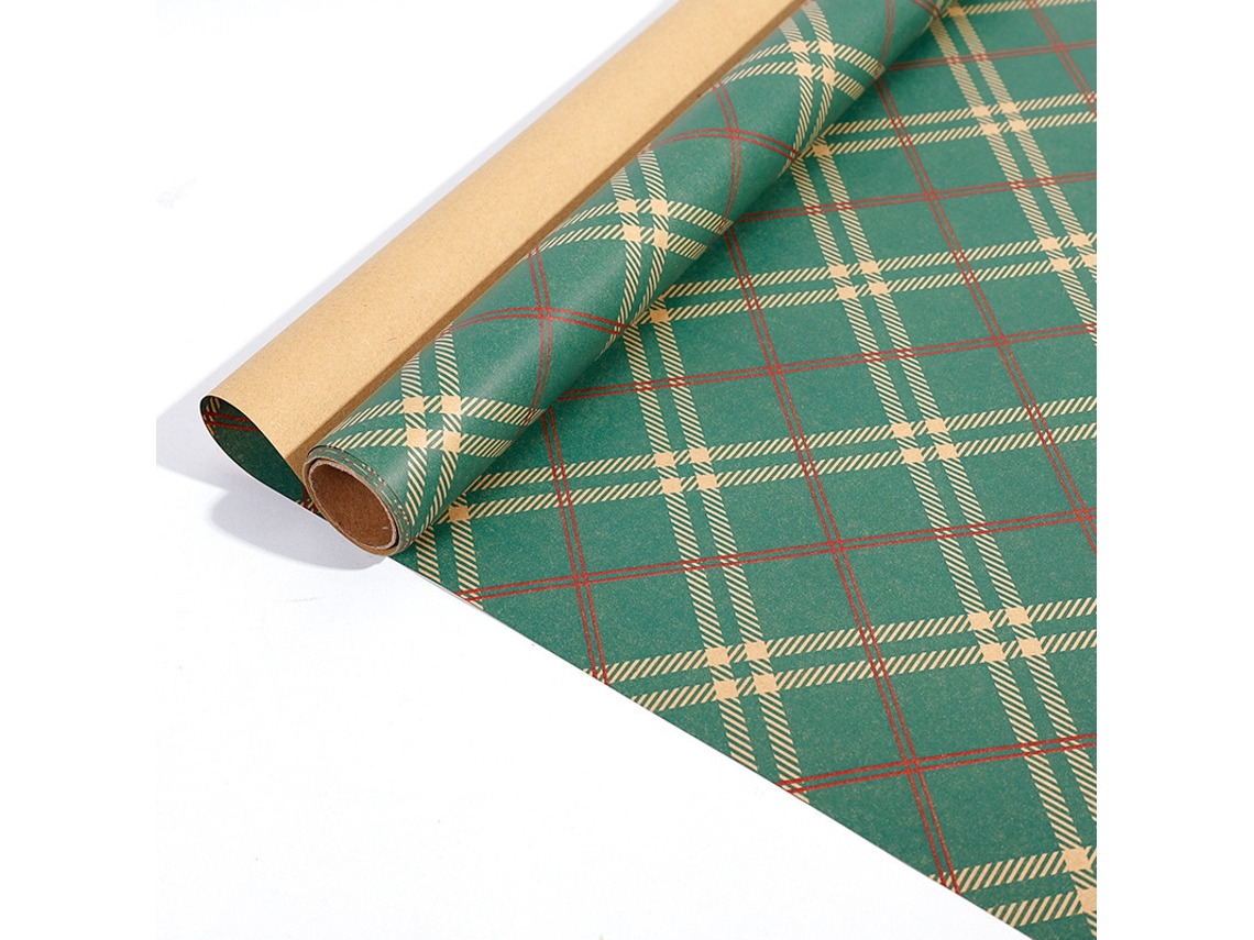Papel de regalo navideño Eifson, hoja de papel kraft para envolver regalos de Navidad, 43 cm x 3 m (19)