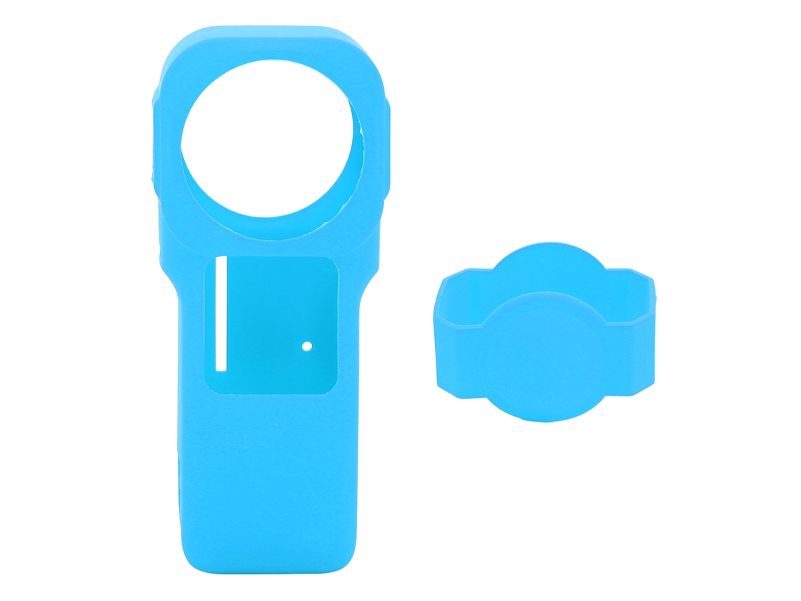 Funda protectora de silicona con tapa para lente de cámara panorámica para Insta360 One RS 1in 360 Edition