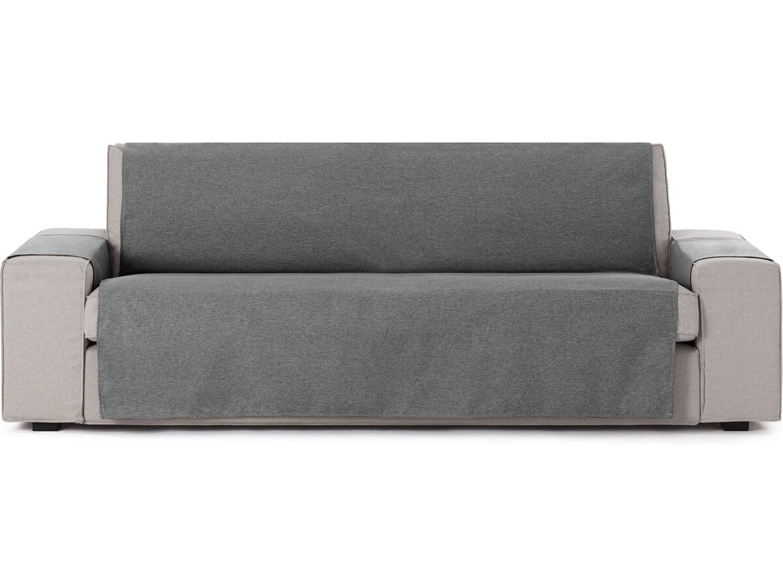 Funda de Sofá 4 Plazas EYSA Prática Premium Valeria Tejido Elástico (190 x 80 x 220 cm - Poliéster y Algodón - Antracita)