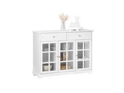 Fsb77-W Aparador de Cocina con 3 Puertas y 2 Cajones SOBUY