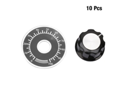 10 Cables Para Potenciómetro Mf A03 + 10 Láminas De Perillas De Control Con Escala De 0 A 100 Para Proyectos De Bricolaje.