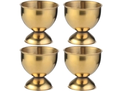 Set De 4 Bandejas De Huevos De Acero Inoxidable Con Portahuevos Para Huevo Duro O Blando Ideal Para Hogar Y Restaurante