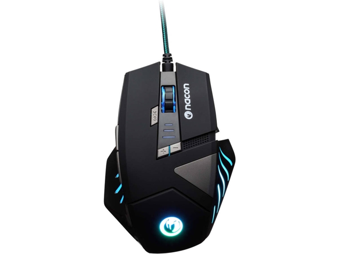 Ratón NACON PCGM-300 (Óptico - 2500 dpi - Negro)