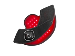 Almohadilla de fototerapia portátil de 660 y 850 nm para hombro y cuello con luz roja.
