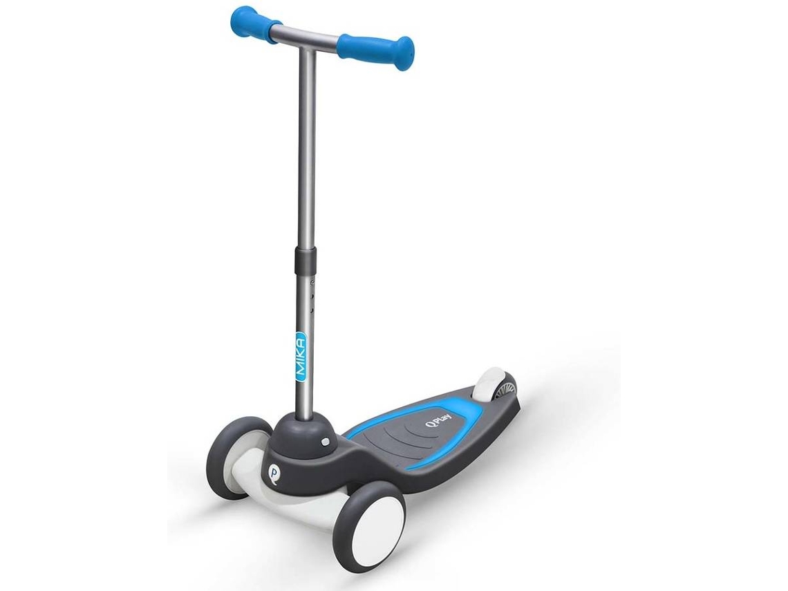 QPLAY Patinete Infantil 3 Ruedas con Altura Regulable, Luces LED y Diseño Plegable Estable
