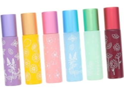 Frascos Roll-on Recargables De 6 Piezas Para Aceites Esenciales Con Diseños Impresos.