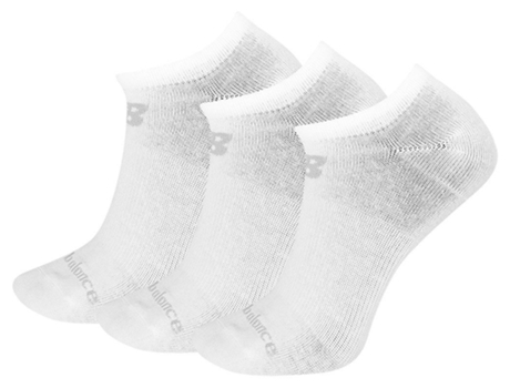 Calcetines para Hombre NEW BALANCE No Show Cotton 3 Pares Blanco para Corrida (EU 41 - 46)