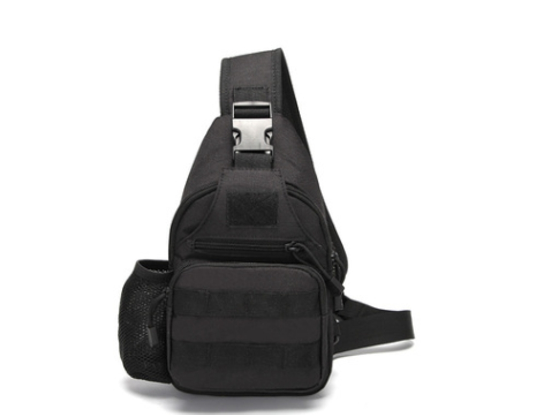 Mochila táctica unisex, multifuncional, compacta, ligera, portátil, de nailon impermeable, 1 unidad de capacidad.