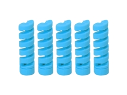 Cansucc 5 Piezas Funda Protectora De Marco De Bicicleta De Goma Para Cable De Cambio Y Freno Azul