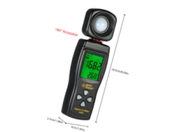 Medidor De Luz Lcd Digital Portátil Mini De 0 A 200000 Lux Con Funciones Max/min Y Retroiluminación.
