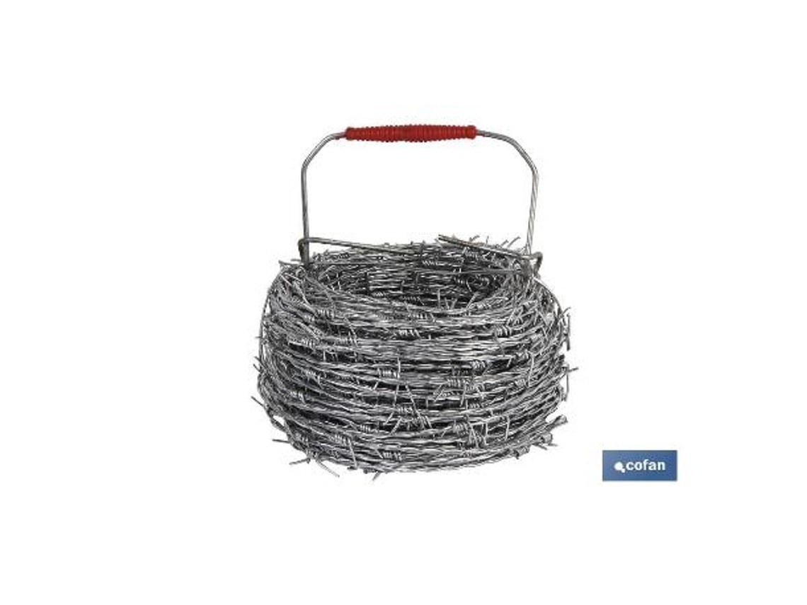 Alambre de espino galvanizado 1,7mm x 50m