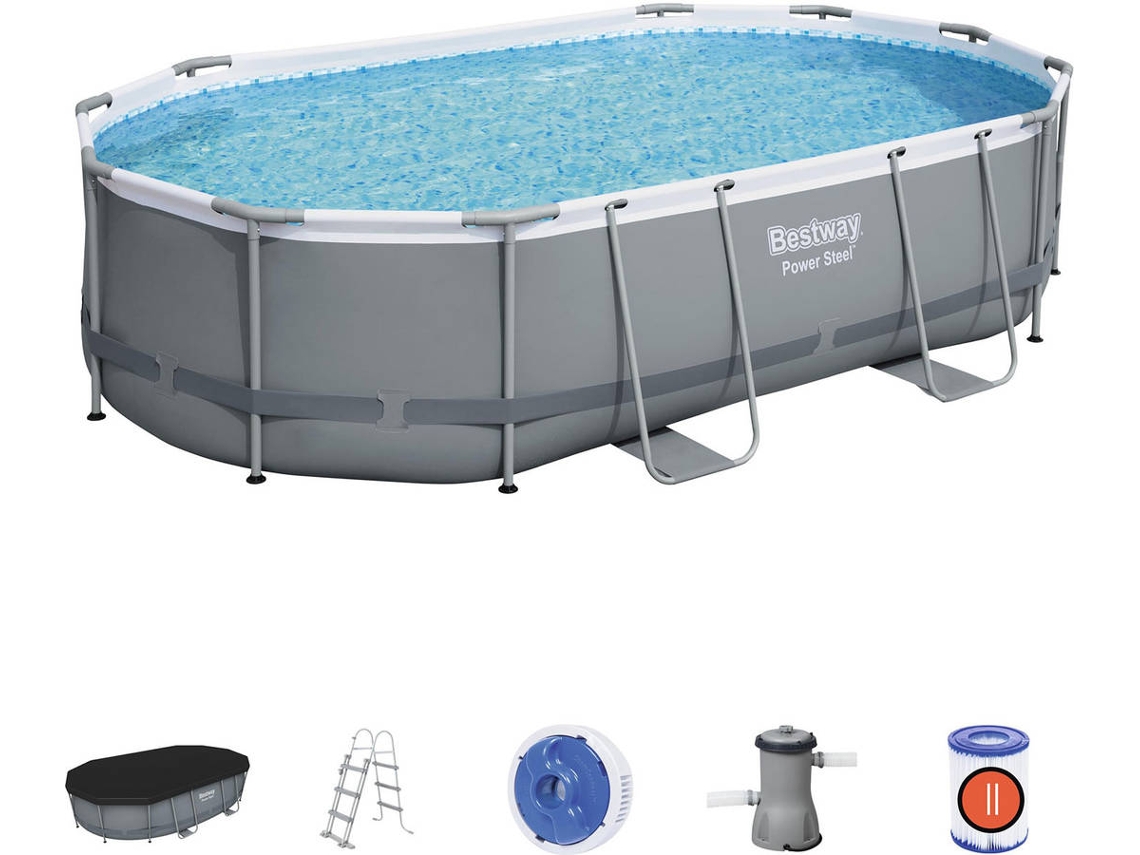 Piscina Tubular BESTWAY 56448 (con Cartucho - 10949 L - 305x107cm)