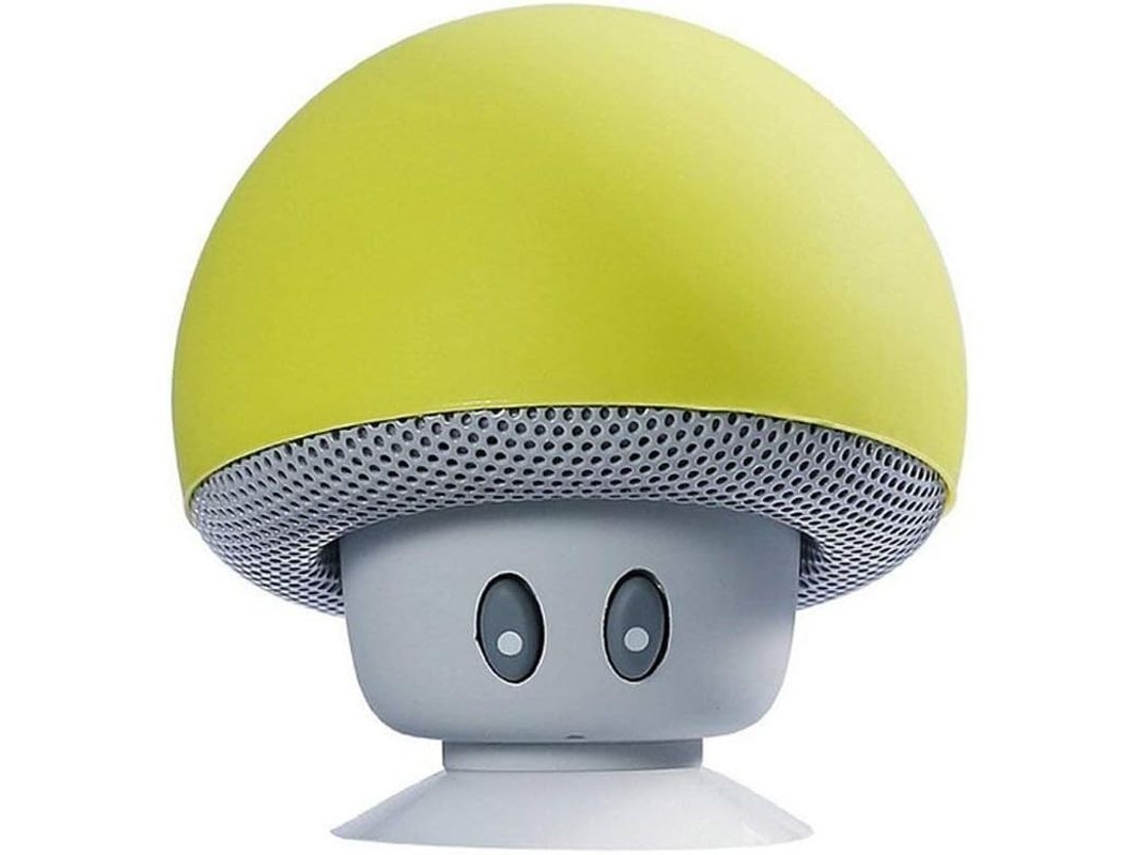 Altavoz Portátil Mini Con Forma De Seta Bluetooth 4.1 Con Micrófono Para Smartphones (verde Fluorescente)