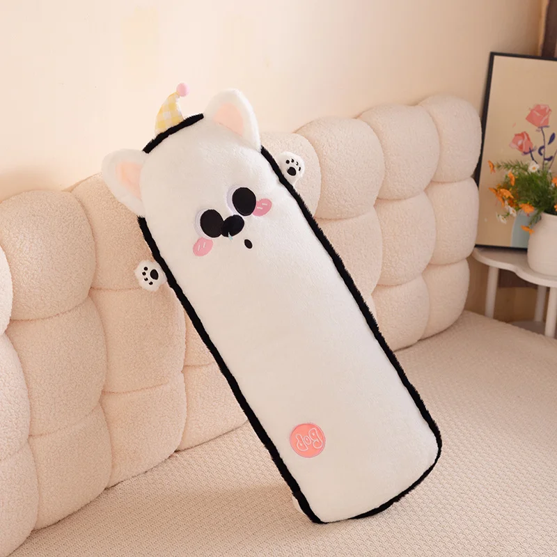 (perro Blanco, 87 Cm) Almohada Larga Con Estampado De Animales Adultos, Suave Y Cómoda.