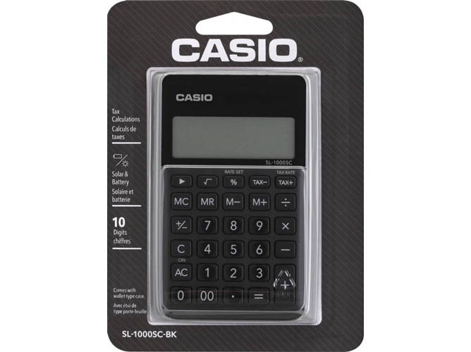 Calculadora Básica CASIO SL-1000SC-BK