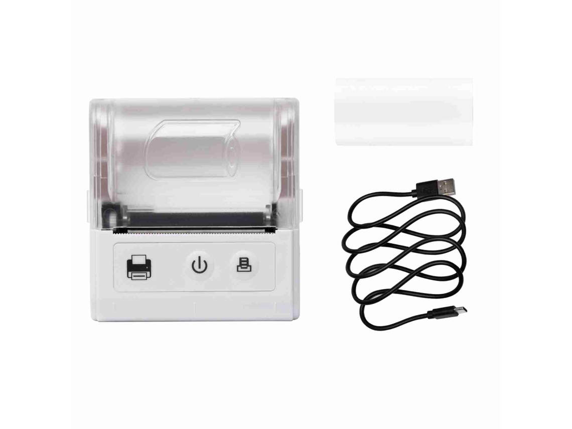 Impresora Térmica Inalámbrica Portátil De 57 Mm Con Usb Y Bluetooth Para Restaurantes Y Tiendas (con Papel Incluido).