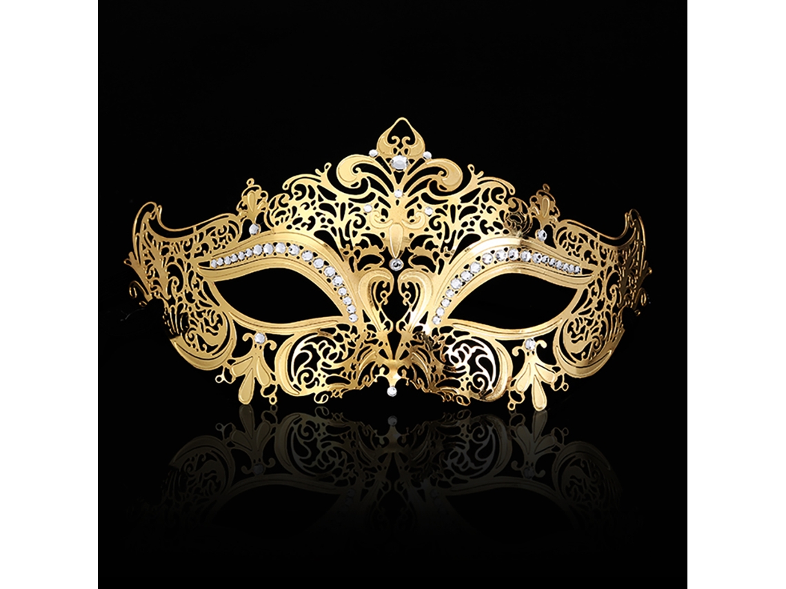 Máscara De Metal Para Fiestas Venetas Mujer Brillante Para Carnaval Prom Y Bailes De Gala