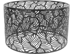 Pantalla De Metal De Hierro Grabada Artísticamente Para Lámparas De Mesilla De Noche Y De Techo, Cubierta De Luz Sólida