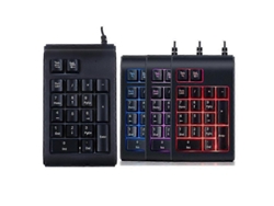 Mini teclado numérico con retroiluminación LED, 19 teclas, teclado mecánico, teclado numérico con cable USB Everley891