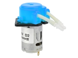 Bomba dosificadora microperistáltica DIY de 24 V CC y 2*4 mm para laboratorio analítico (azul)