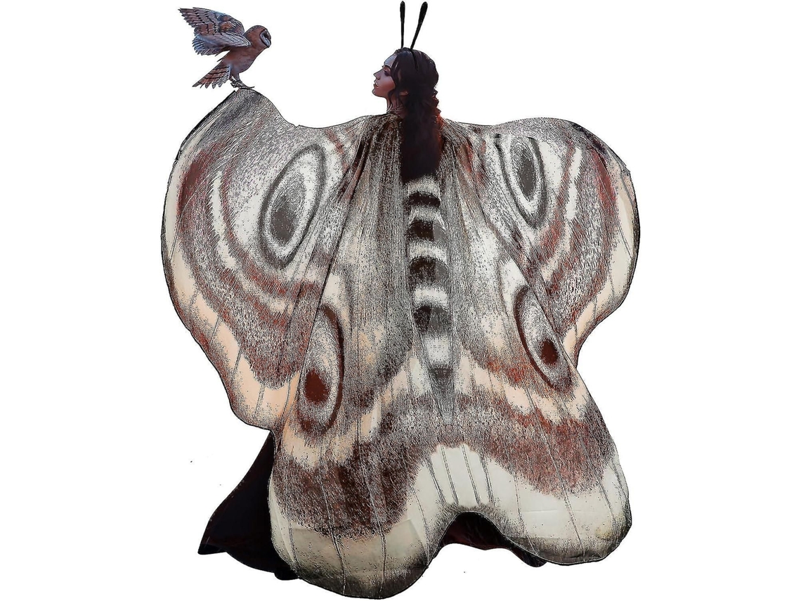 Capa mariposa Halloween. Disfraz para niñas.