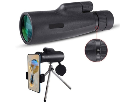 Prismáticos ENKERS Cámara infrarroja de alcance monocular de visión nocturna 5X40 con 1.5 TFT Lcd para toma de fotos y F-Black