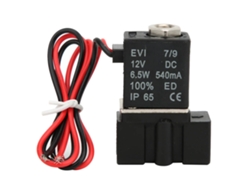 Válvula solenoide eléctrica de 12 V CC, 2 posiciones, 2 vías, de plástico, para aire, agua, aceite, G1/4